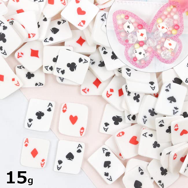 Amazon | 【封入 パーツ】15g トランプ モチーフ スライスパーツ